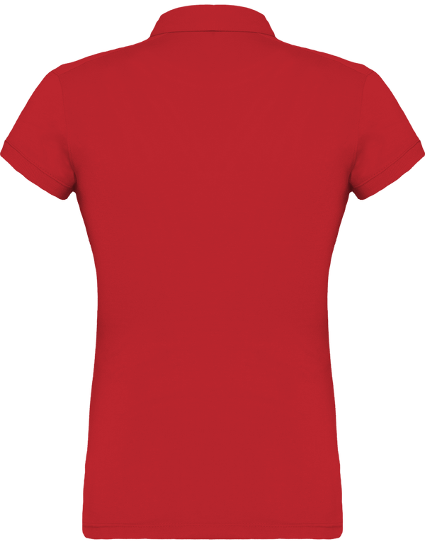 Polo jersey femme dos Red