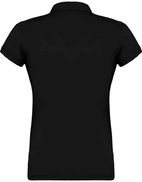 Polo jersey femme dos Black