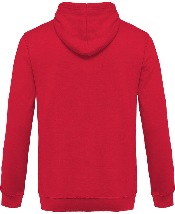 Sweat capuche bicolore dos KARIBAN Fuchsia / Fine Grey