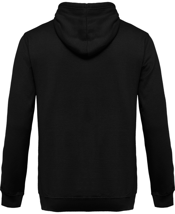 Sweat capuche bicolore dos KARIBAN Black / Yellow
