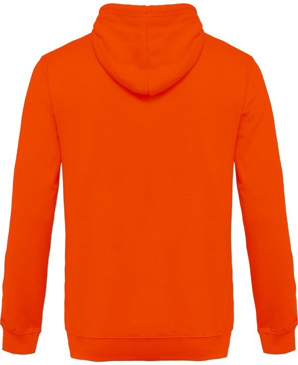 Sweat capuche bicolore dos KARIBAN Orange / White