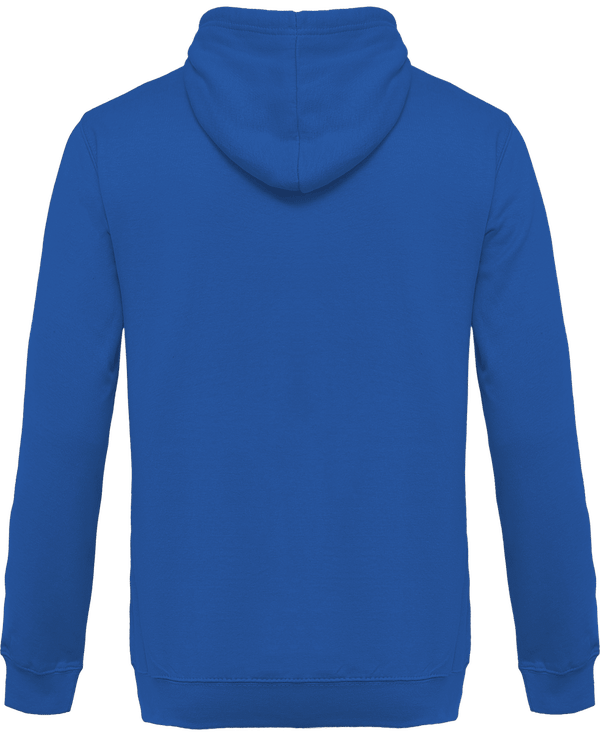 Sweat capuche bicolore dos KARIBAN Light Royal Blue / White