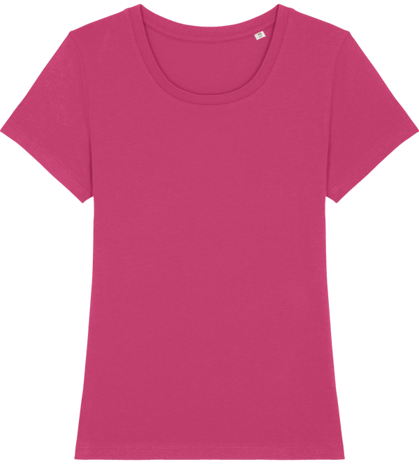 Tee shirt ajuste femme stella expresser face Raspberry