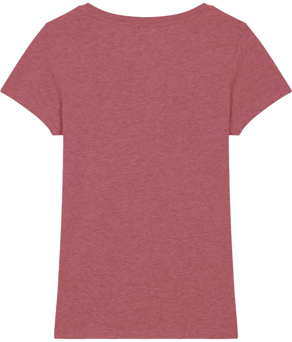 Tee shirt ajuste femme stella expresser dos Heather Cranberry