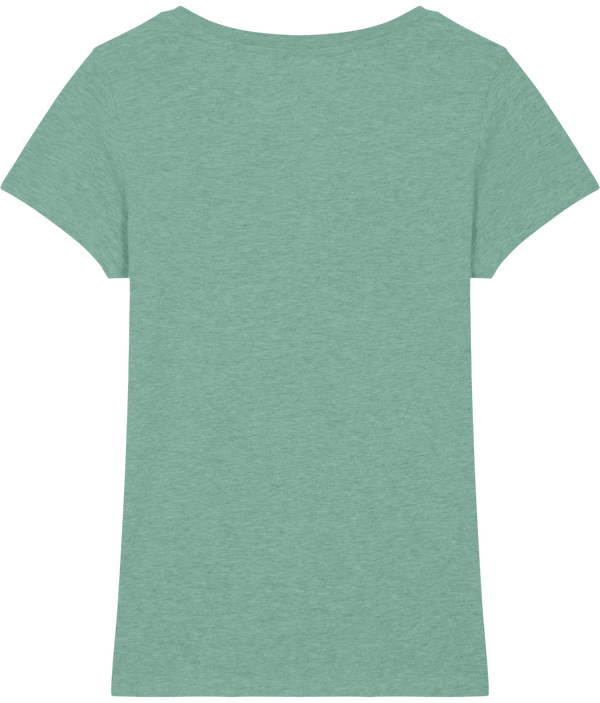 Tee shirt ajuste femme stella expresser dos Mid Heather Green