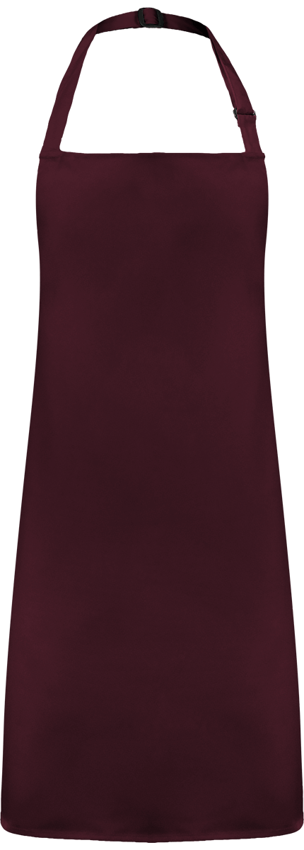 Apron Without Pockets Burgundy
