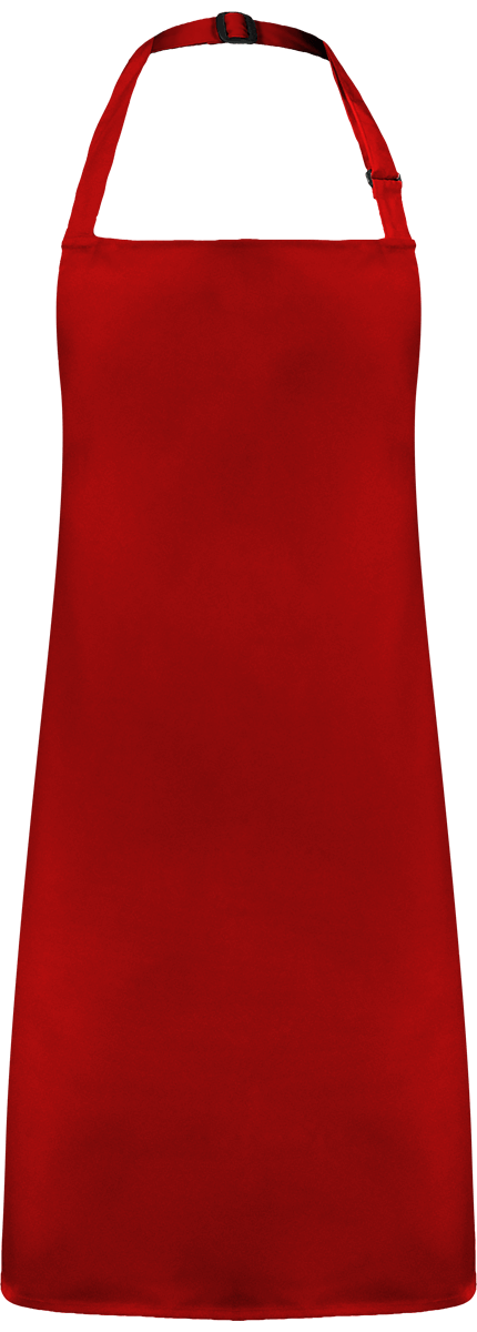 Apron Without Pockets Red