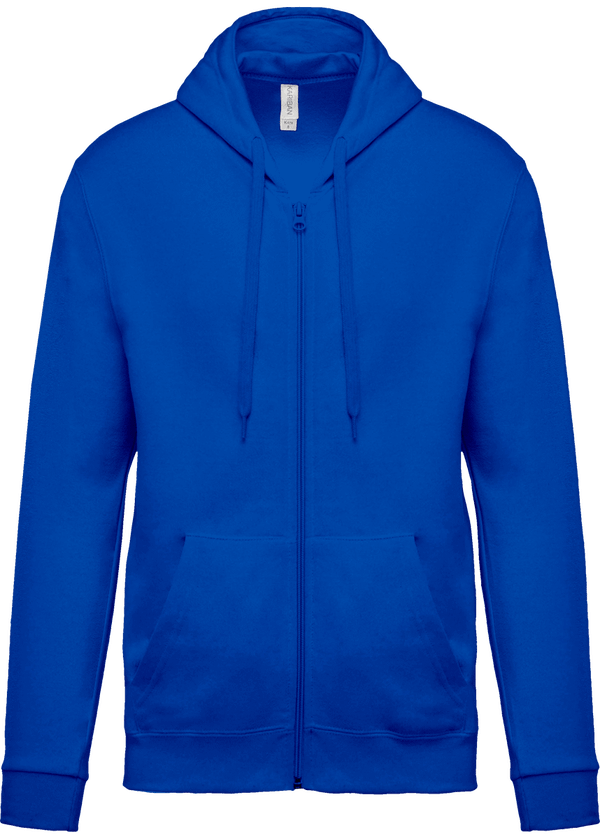 Sweat zippé à capuche unisexe Light Royal Blue