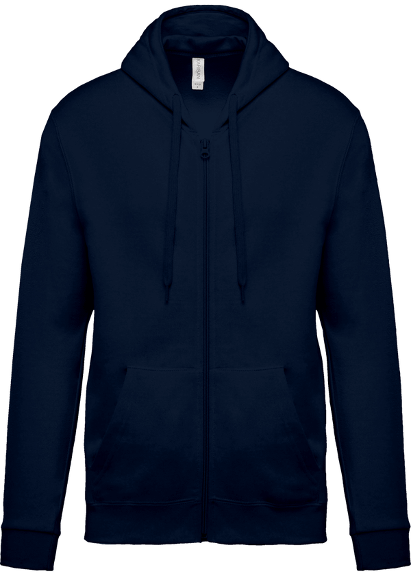 Sweat zippé à capuche unisexe Navy