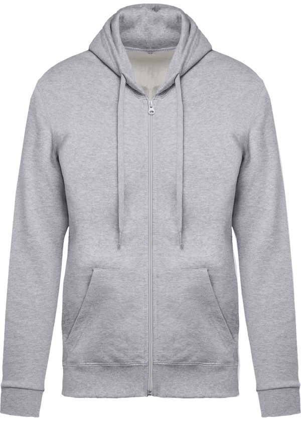 Sweat zippé à capuche unisexe Oxford Grey