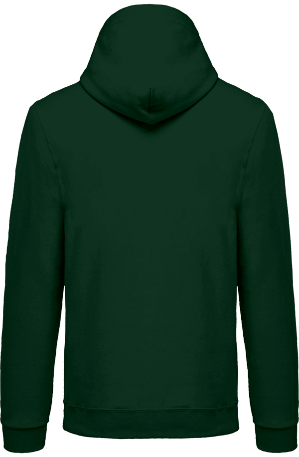 Sweat shirt zippe a capuche unisexe dos Forest Green