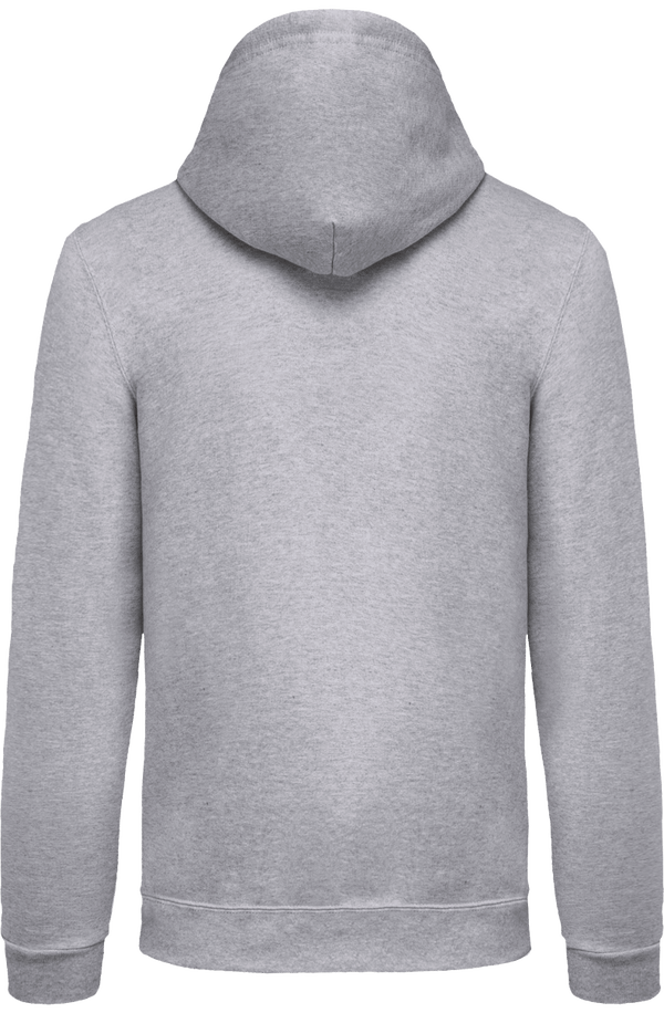 Sweat shirt zippe a capuche unisexe dos Oxford Grey