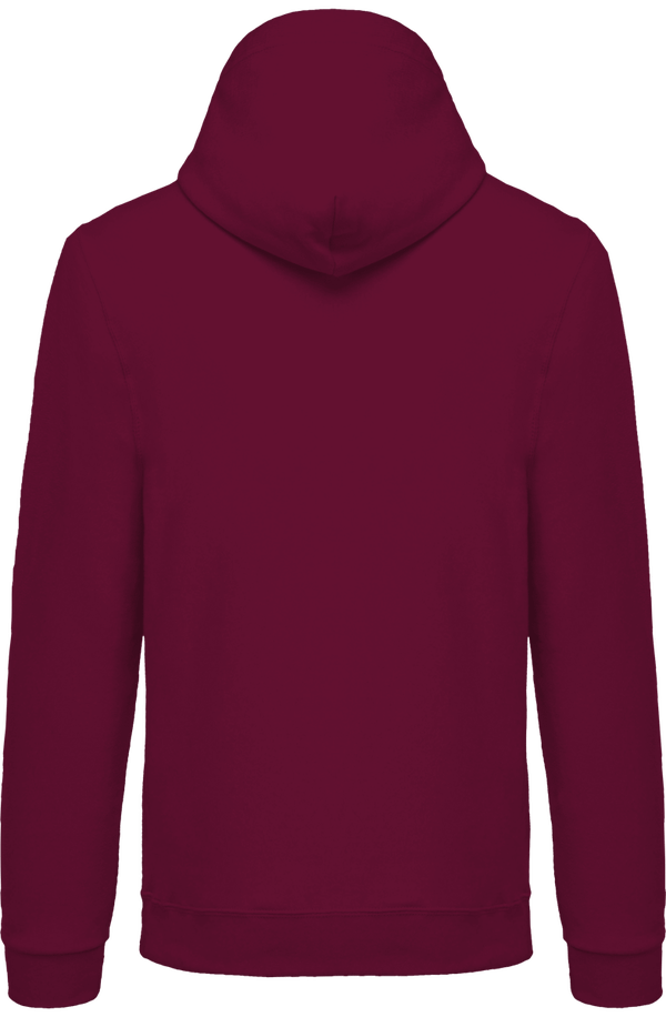 Sweat shirt zippe a capuche unisexe dos Wine