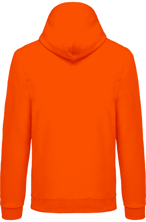 Sweat shirt capuche homme dos Orange