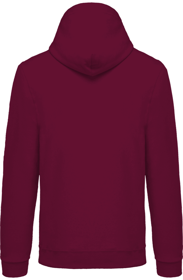 Sweat shirt capuche homme dos Wine