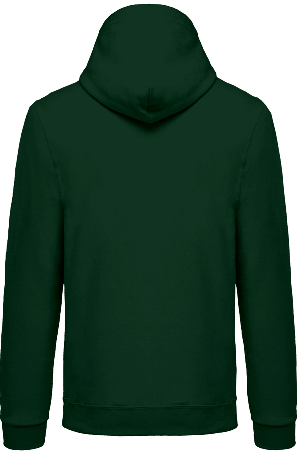 Sweat shirt capuche homme dos Forest Green