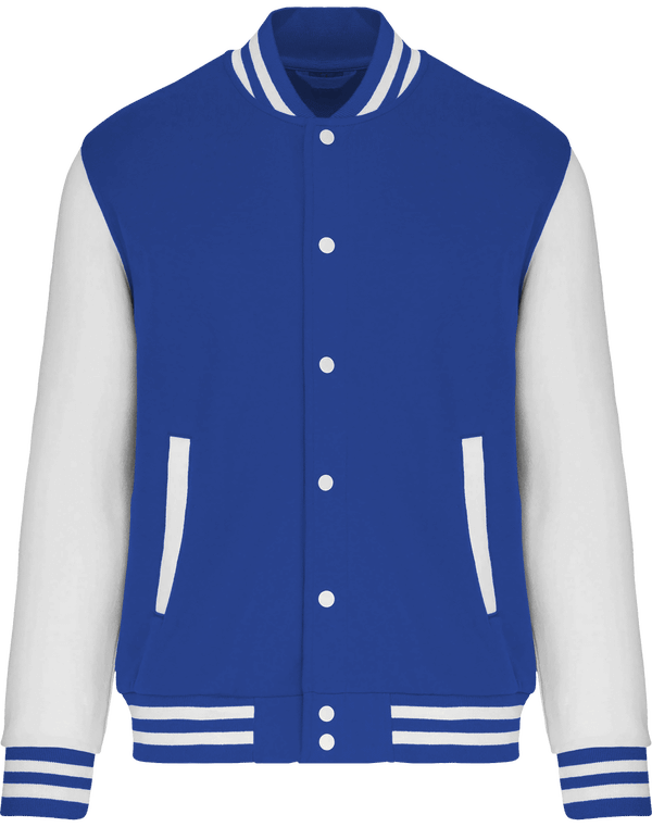 Sweat Teddy Old School - Broderie Et Impression Light Royal Blue / White