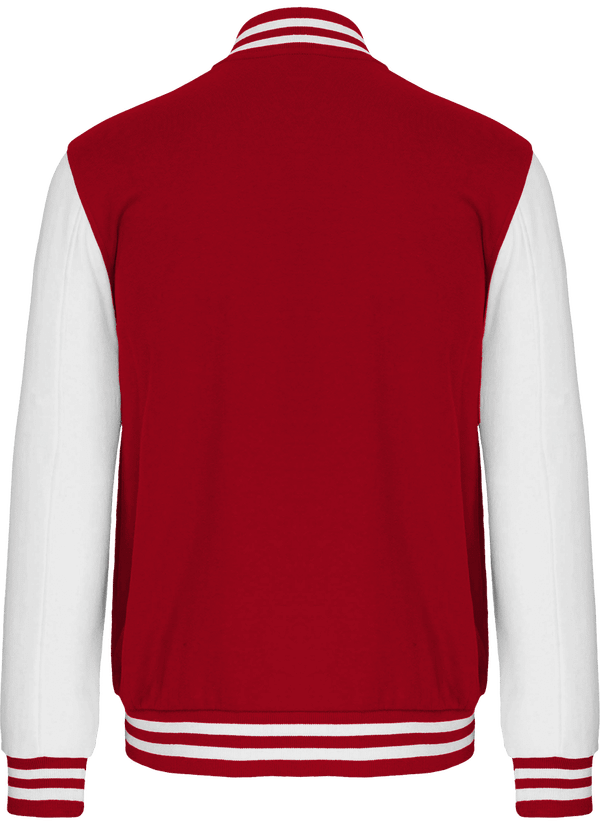 Sweat teddy molleton unisexe dos Red / White