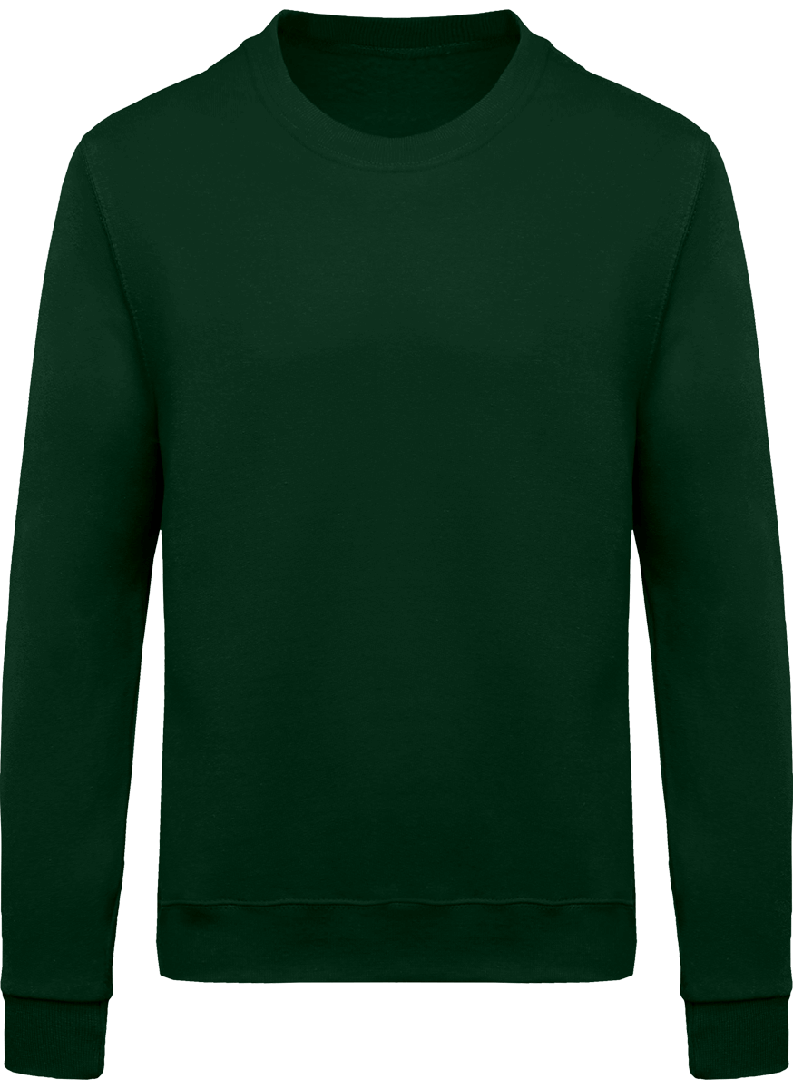 Sweat Col Rond Basique - Coupe Unisexe Forest Green