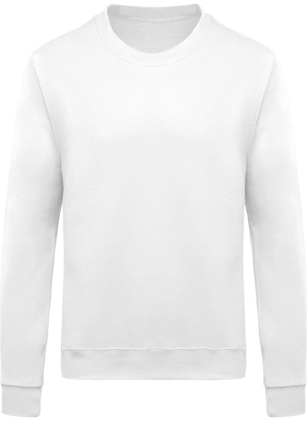 Sweat Col Rond Basique - Coupe Unisexe White