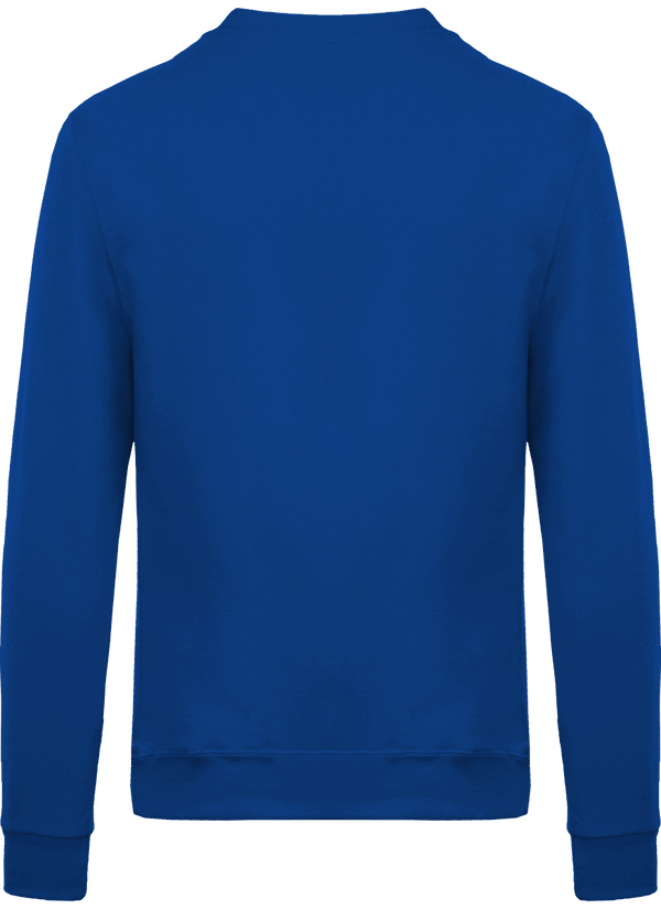 Sweat shirt col rond unisexe dos Light Royal Blue