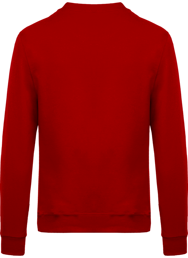 Sweat shirt col rond unisexe dos Red