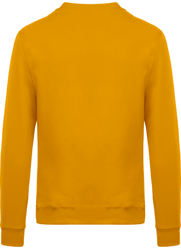 Sweat shirt col rond unisexe dos Yellow