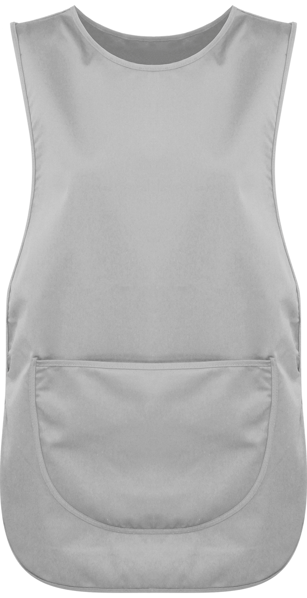 Sleeveless Apron Silver