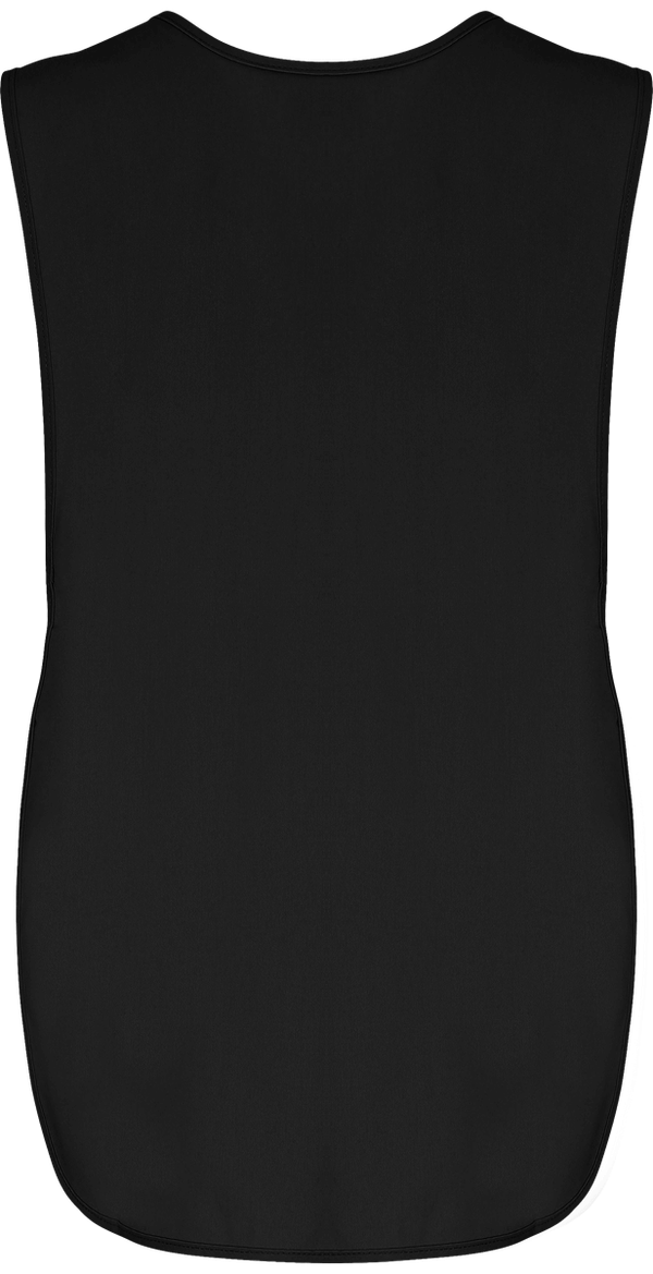 Tablier chasuble avec poche ventrale dos Black