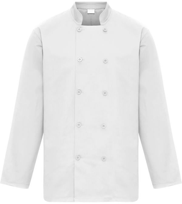 Veste de cuisine mixte manches longues plexus White