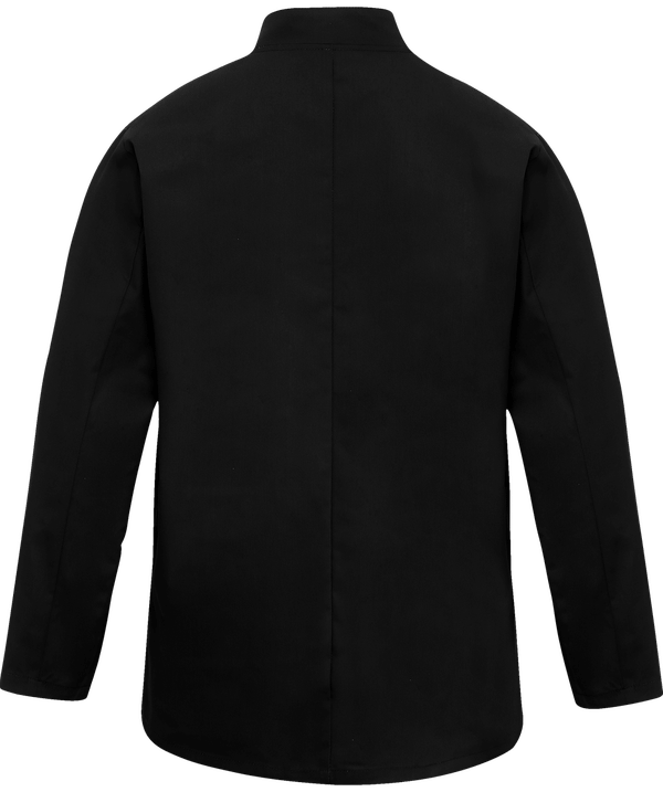 Veste de cuisine mixte manches longues dos Black