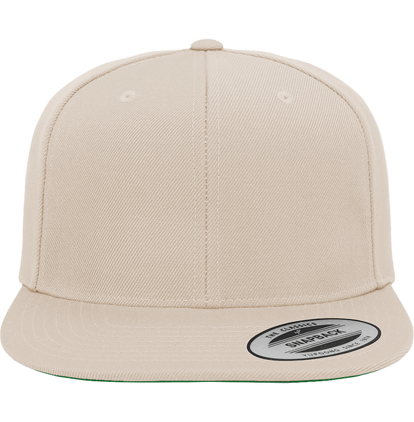 Klassische Snapback-Kappe - Französische Stickerei Natural