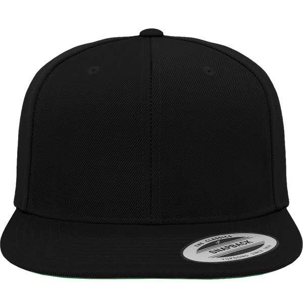 Klassische Snapback-Kappe - Französische Stickerei Black