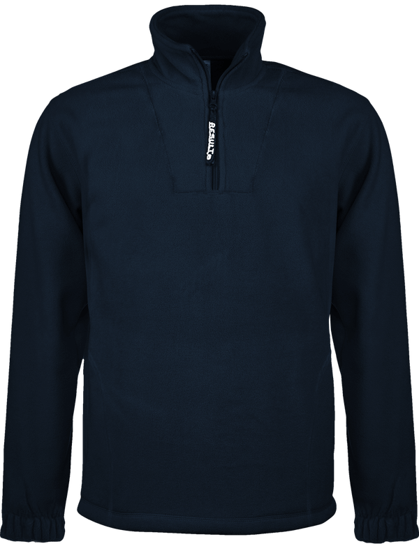 Personalised 3/4 Long Sleeves Zipped Collar Polar To Personalise Navy