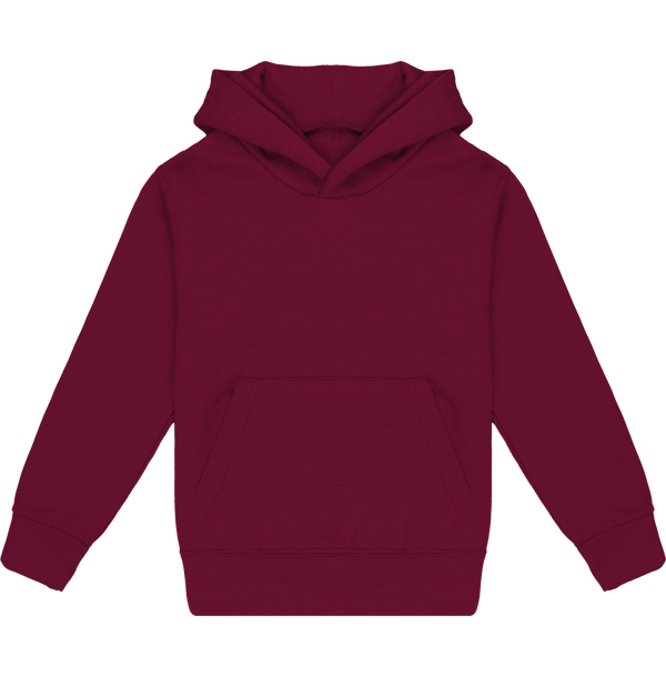 Sweat shirt a capuche enfant face Wine