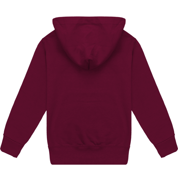 Sweat shirt a capuche enfant dos Wine