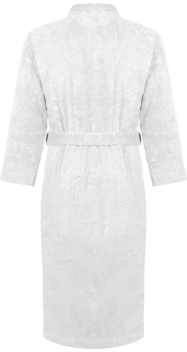 Peignoir Col Kimono 400Gr | Personnalisable En Broderie | 100% Coton White