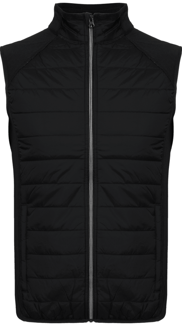 Ärmellose Bicolor-Sportweste Black / Black