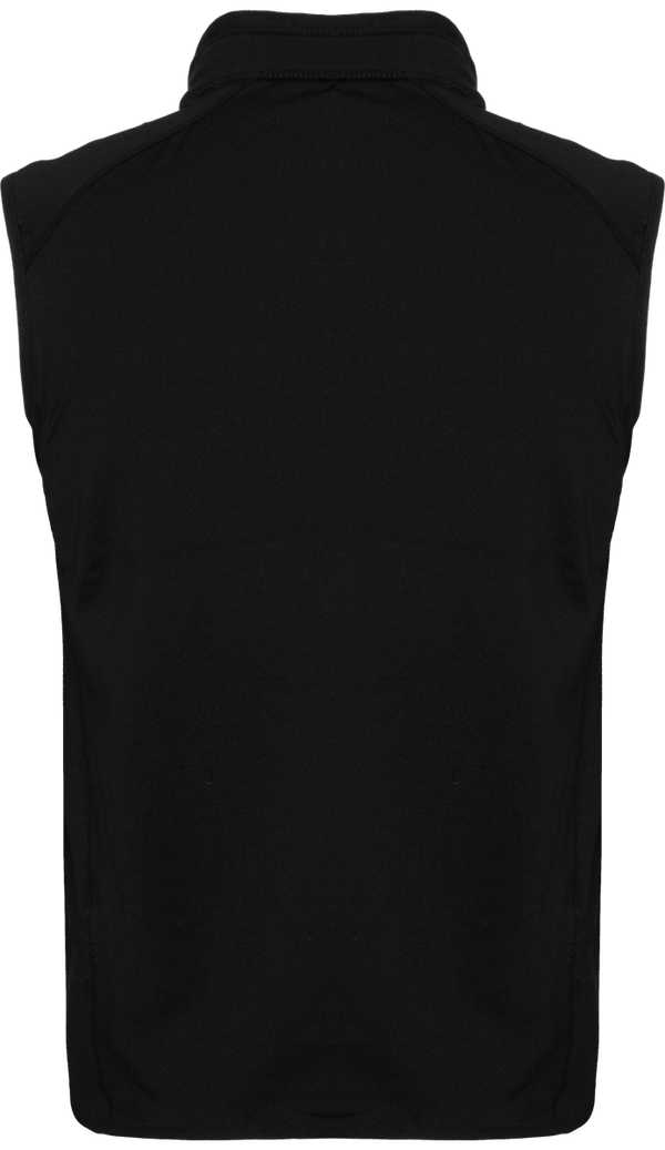 Veste sport bi matiere sans manches dos Black / Black