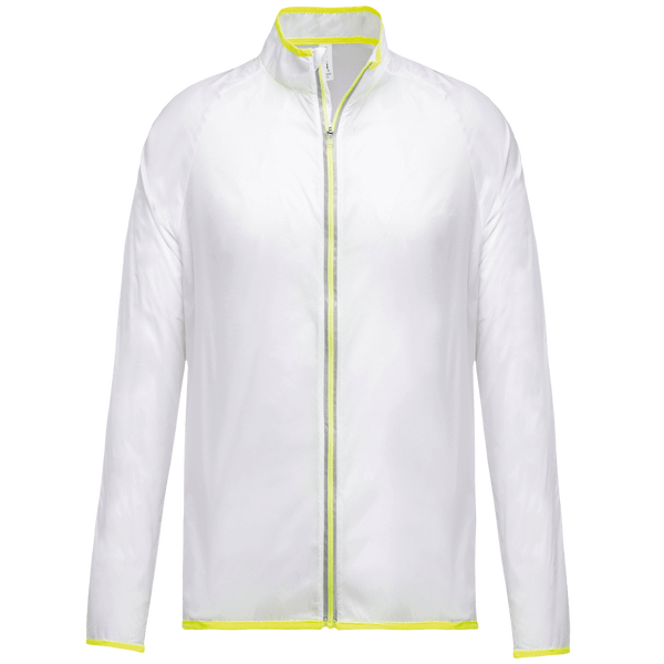 Veste De Pluie Légère - Style K-Way - Idéale Pour Le Sport Transparent White