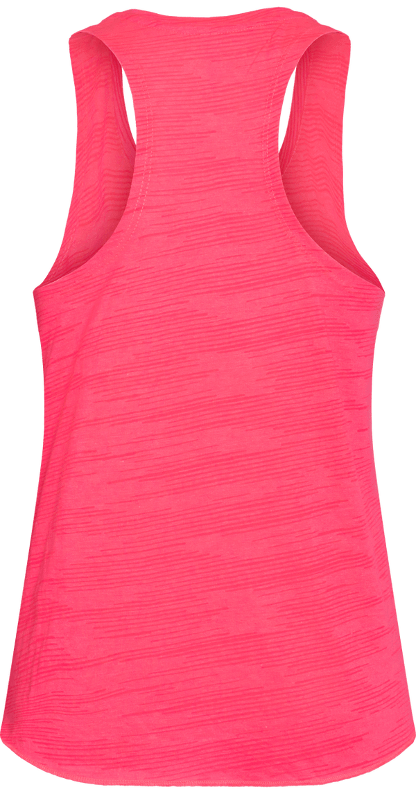 Debardeur sport femme dos Fluorescent  Pink