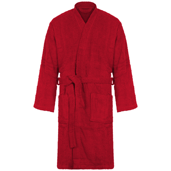 Peignoir col kimono plexus Red