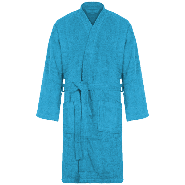 Peignoir col kimono plexus SurfBlue