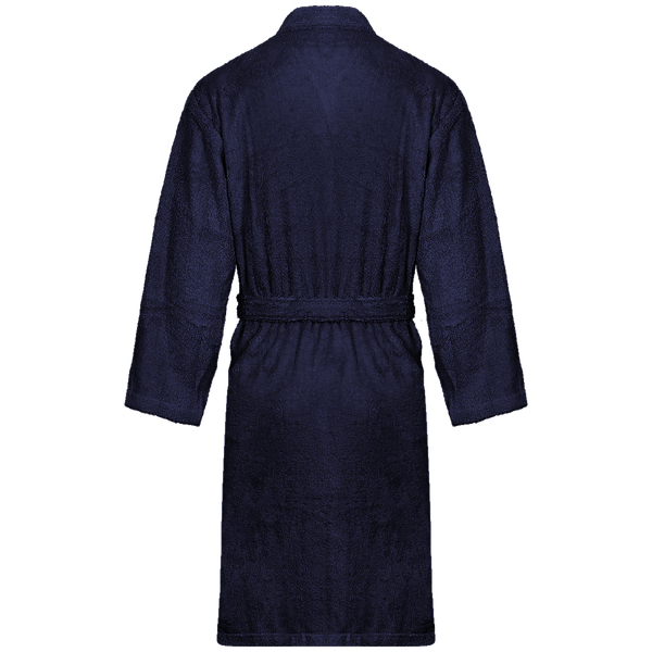 Peignoir col kimono dos Navy