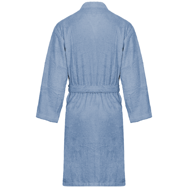 Peignoir col kimono dos Sky Blue