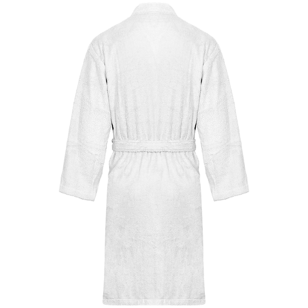 Peignoir col kimono dos White