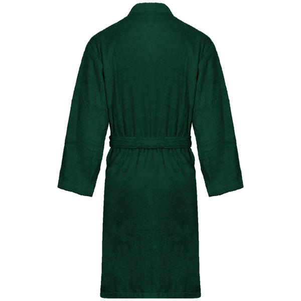 Peignoir col kimono dos Bottle Green