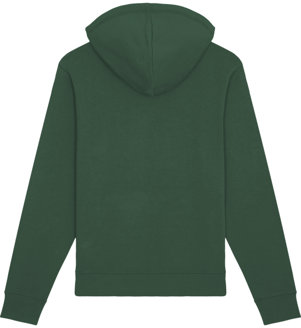 Sweat shirt capuche essentiel unisexe drummer dos Bottle Green