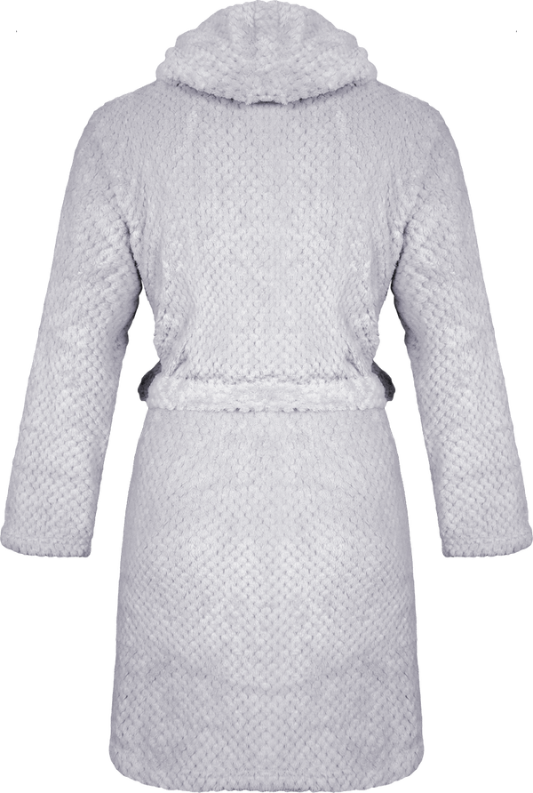 Peignoir Femme  Plaid Effet Corail Personnalisé mist grey