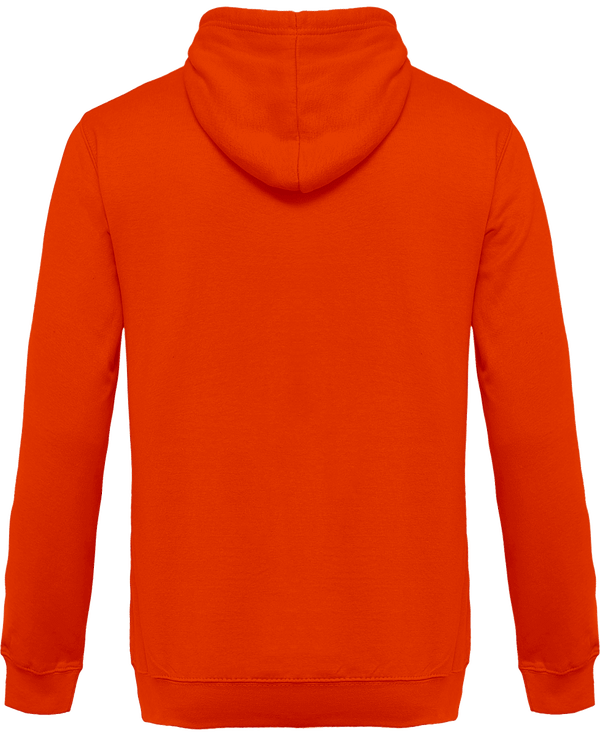 Sweat shirt a capuche homme dos Orange